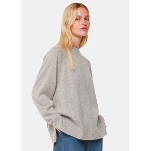 Whistles Grey Marl Ultimate Cashmere Crew Neck